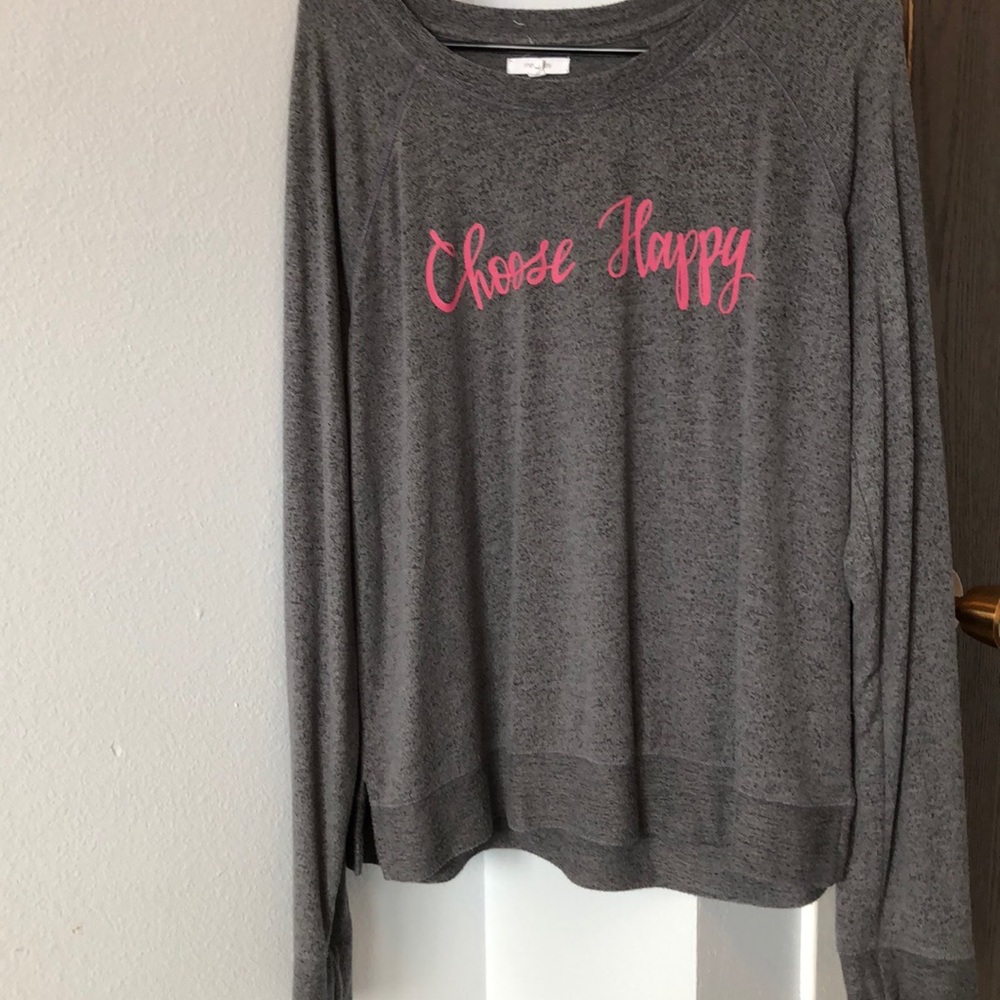 “Choose Happy” Graphic Sweater